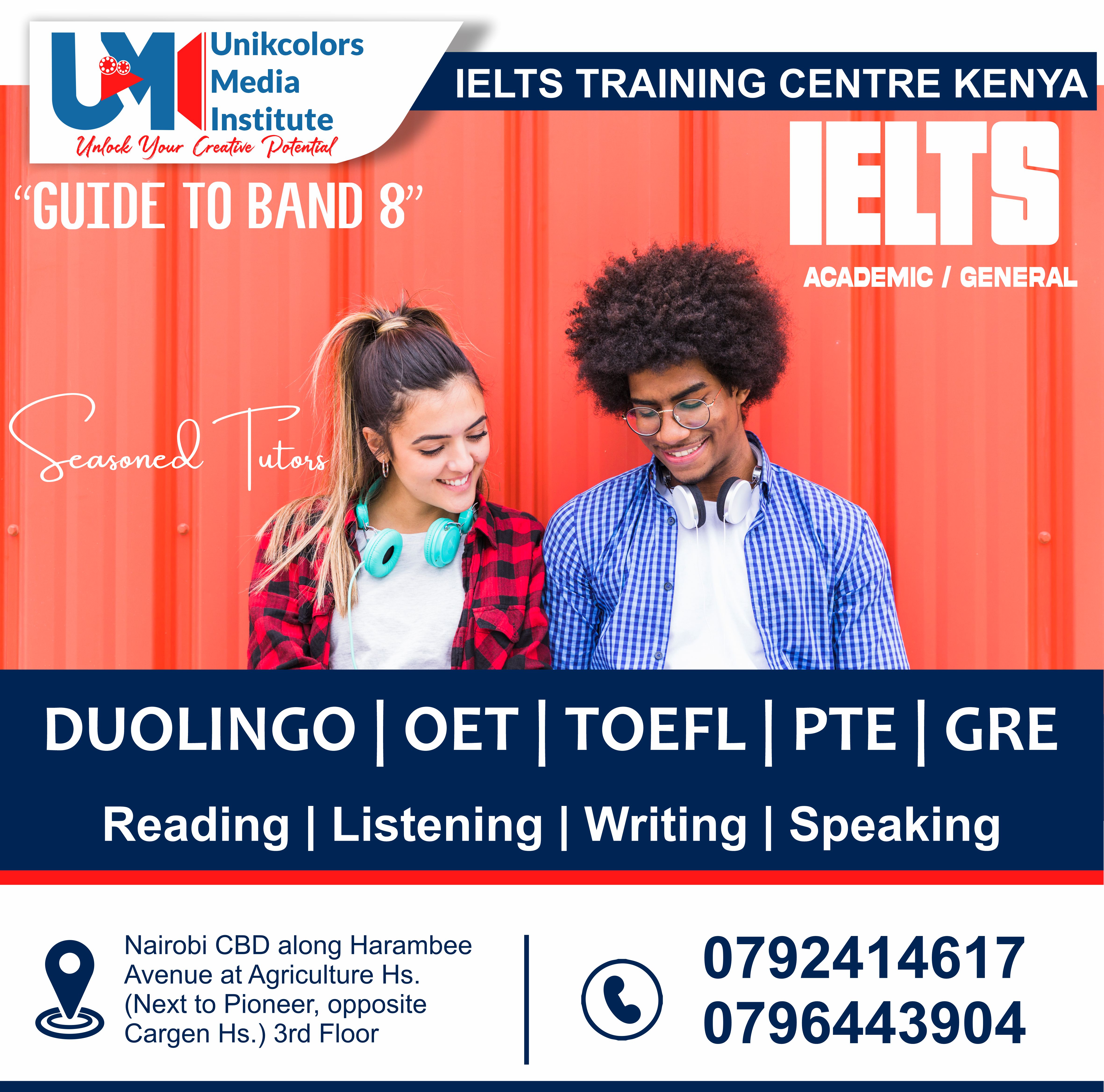 IELTS TRAINING CENTRE KENYA - IELTS PREPARATION | OET | TOEFL | PTE | GRE | DUOLINGO